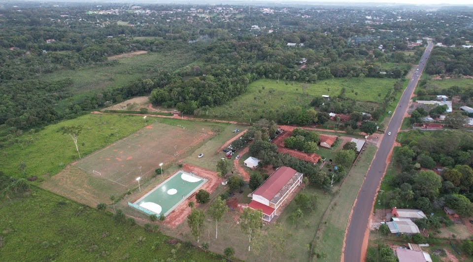 Vista aérea del campus de la FCE UNA Filial Caaguazú